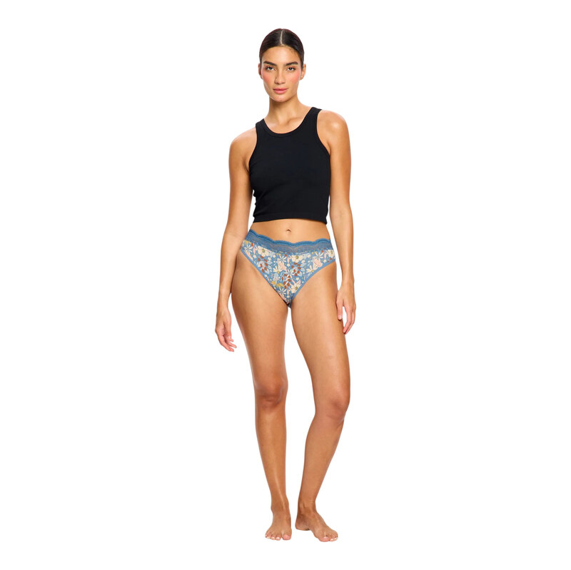 Menštruačné nohavičky Modibodi Sensual Hi Waist Bikini Super Botanical 69640950
