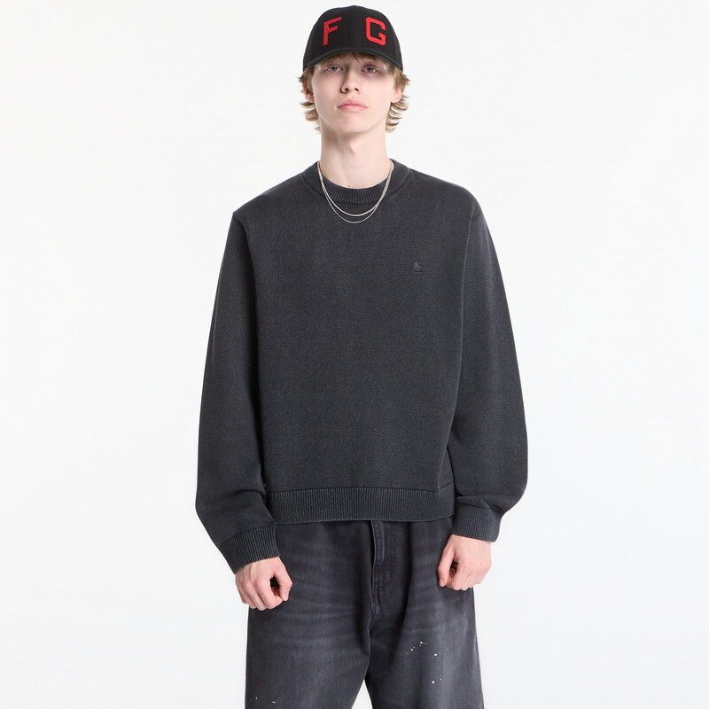 Sveter Carhartt WIP Kori Sweater UNISEX Black Garment Dyed XXL 69500397