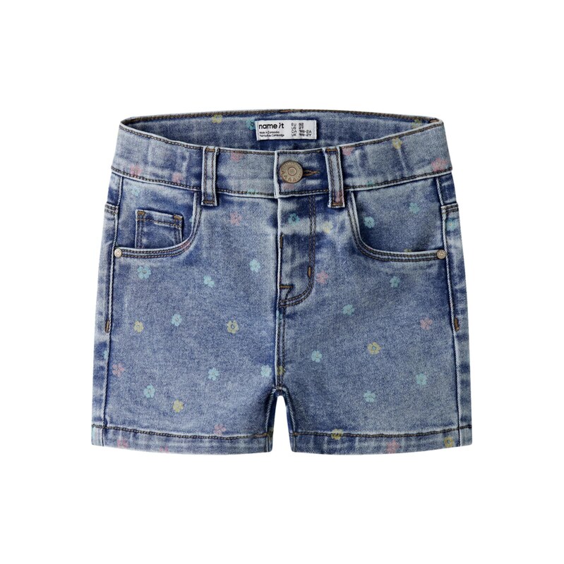 NAME IT Džínsy NMFSalli modrá denim / svetlomodrá / žltá / ružová 69527834