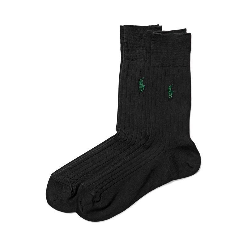 Polo Ralph Lauren Ponožky RIB EGYPTIAN-SOCKS-2 PACK čierna 17674287