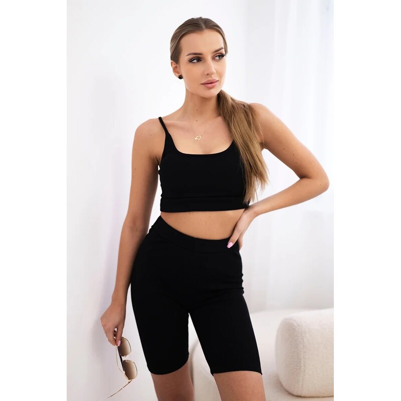 Kesi Set of black high-waisted trousers 60754527