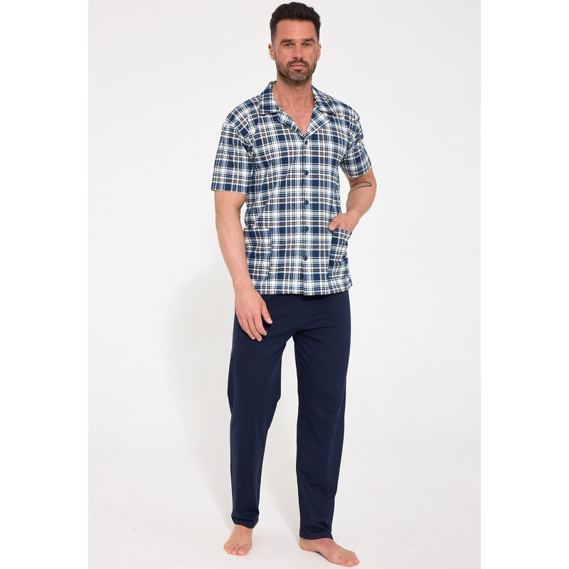 Pyžamo Cornette 318/61 kr/r M–2XL s rozopínaním 69576635