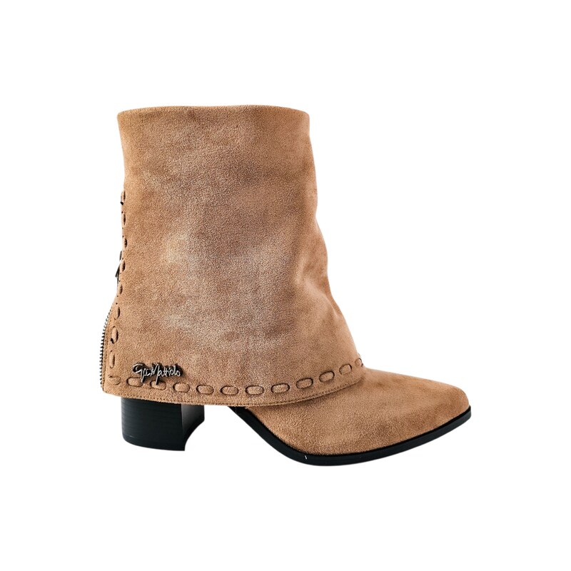 Členkové slouchy čižmy Gai Mattiolo Cammello Beige 65421217
