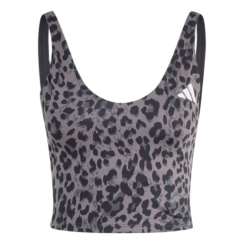 Dámsky športový crop top adidas s leopardím vzorom