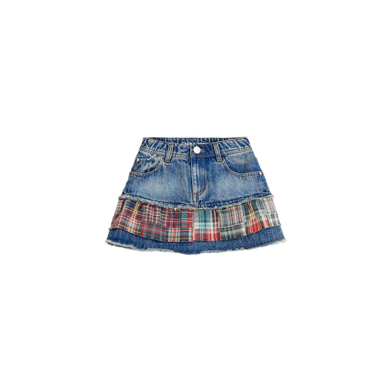 Desigual Sukňa modrá denim / svetlomodrá / červená / čierna 69610569