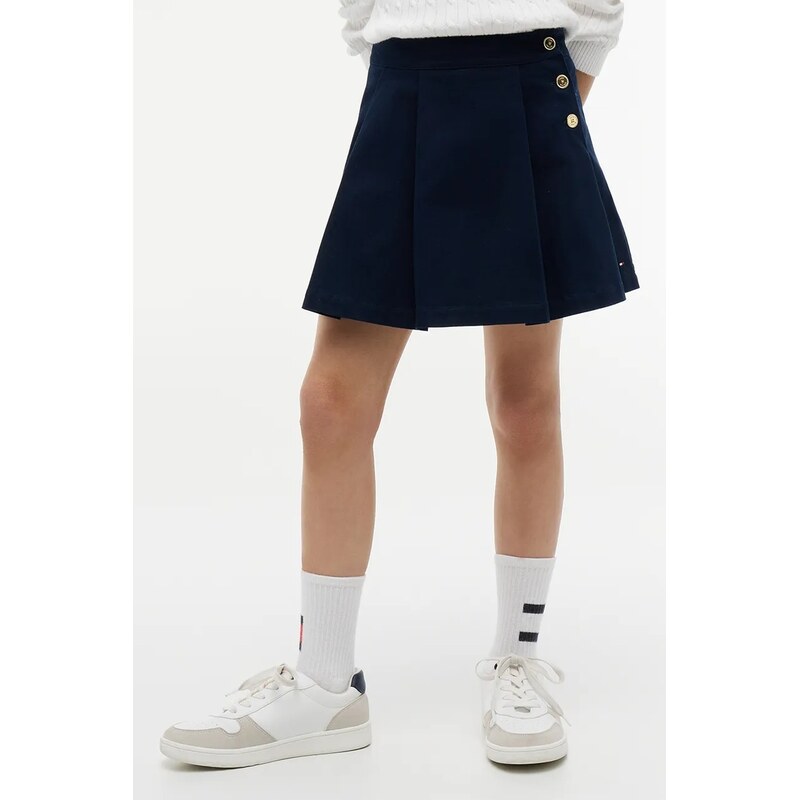 Tommy Hilfiger rozšírená sukňa s bavlnou 69612605