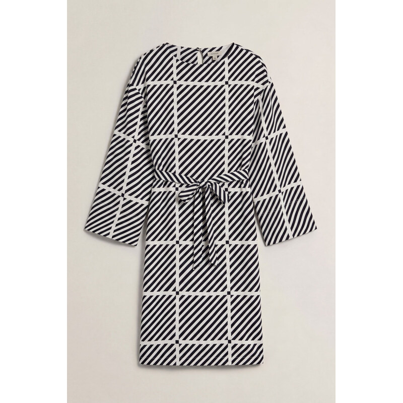 Šaty gant fluid printed twill dress marine 67313275