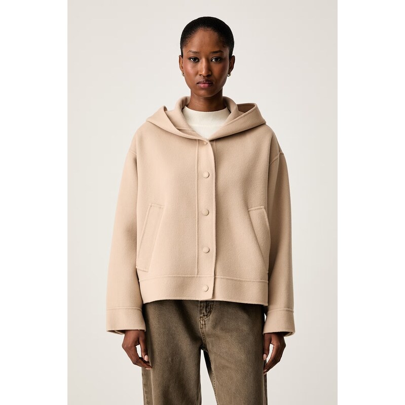 Weekend Max Mara prechodná bunda dámska s vlnou WKDRIDENTE 69693698