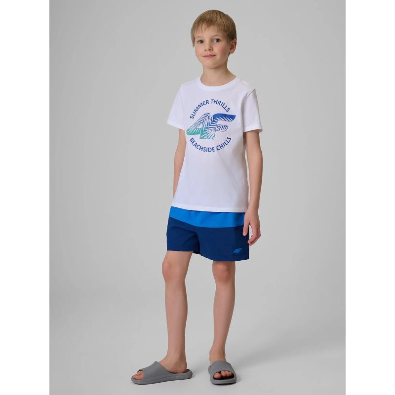 Chlapčenské plážové šortky boardshorts 4F 4FJWSS26UBDSM203-31S 69727427