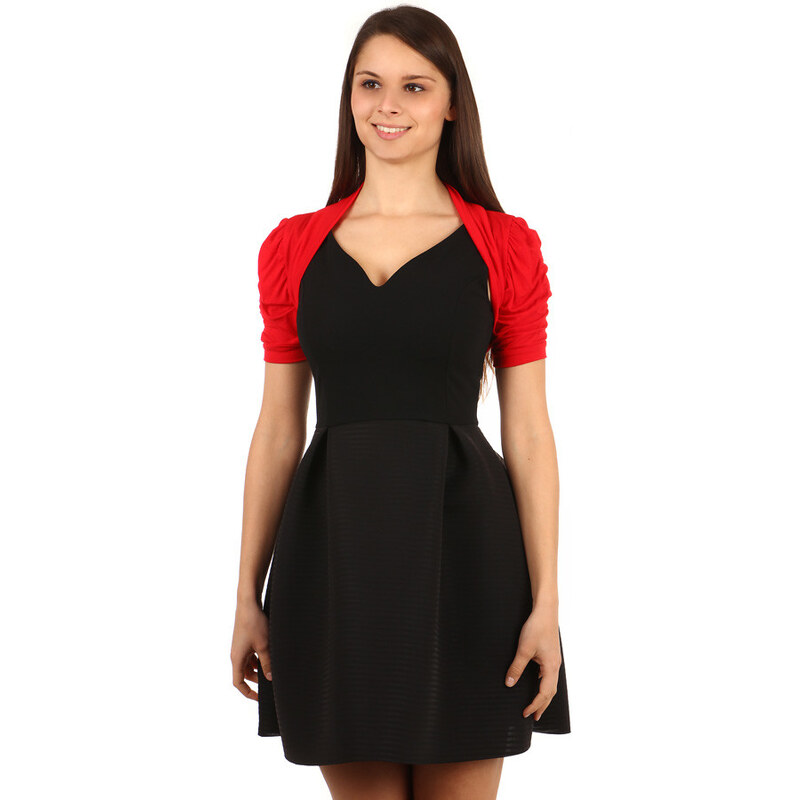 Glara Spoločenské bolerko s krátkym rukávom cez šaty 15651009