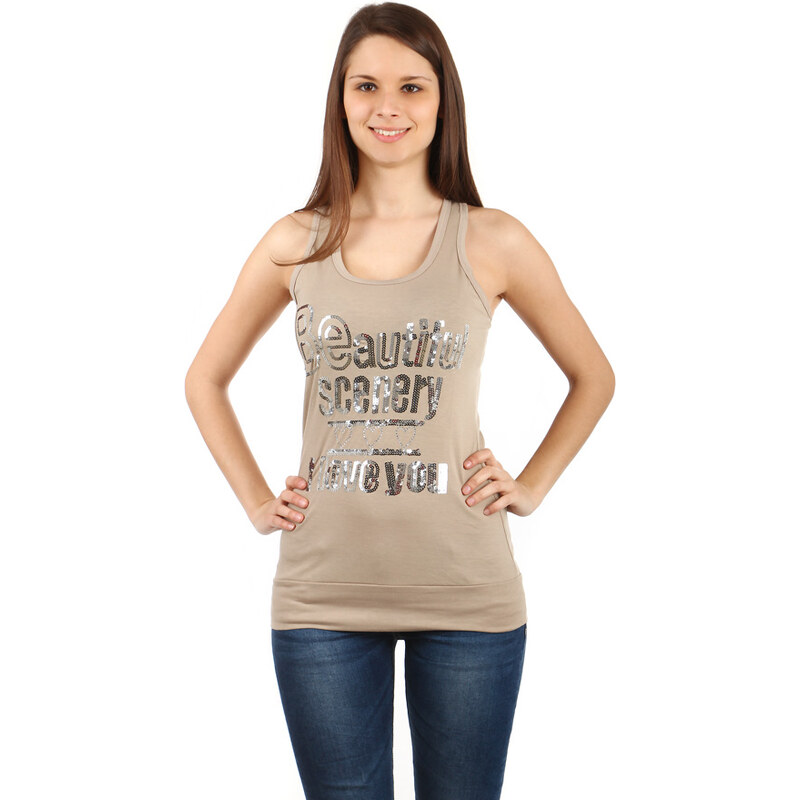 Glara Športové tielko s nápisom 36987577