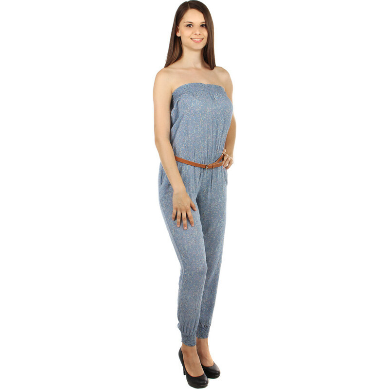 Glara Dámsky dlhý overal bez ramienok 36987119