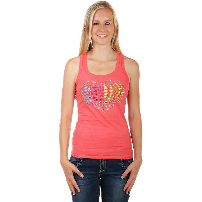 Glara Športové tielko s nápisom love 36987177