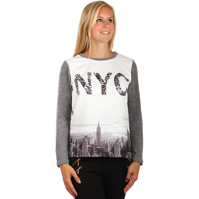 Glara Dámska mikina NYC bez kapucne 36987270