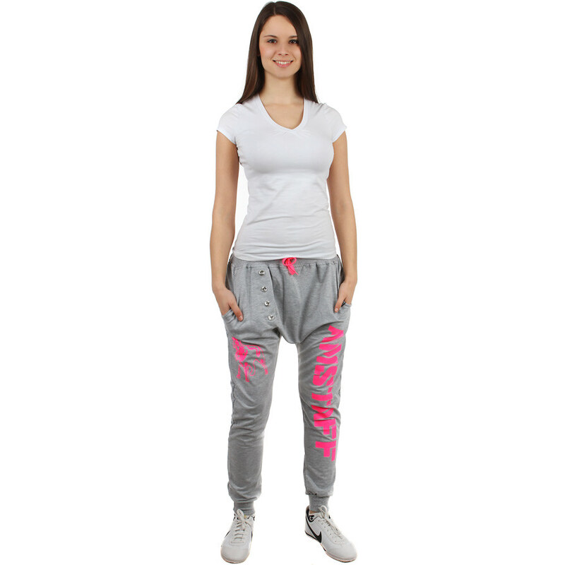 Glara Tepláky s nízkym sedom a potlačou 63800849