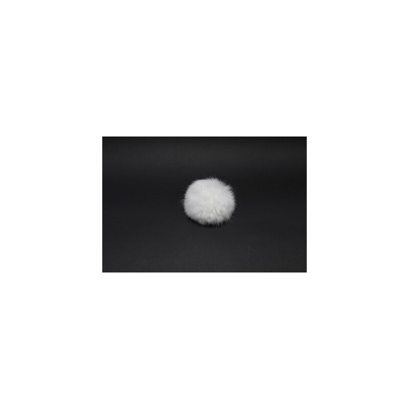 Sikora Kožušinový brmbolec králik biely 37971612