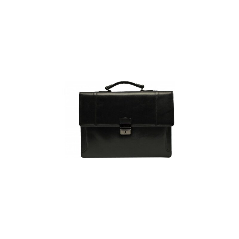 Hajn Pánska kožená aktovka 1044013 čierna 7891658
