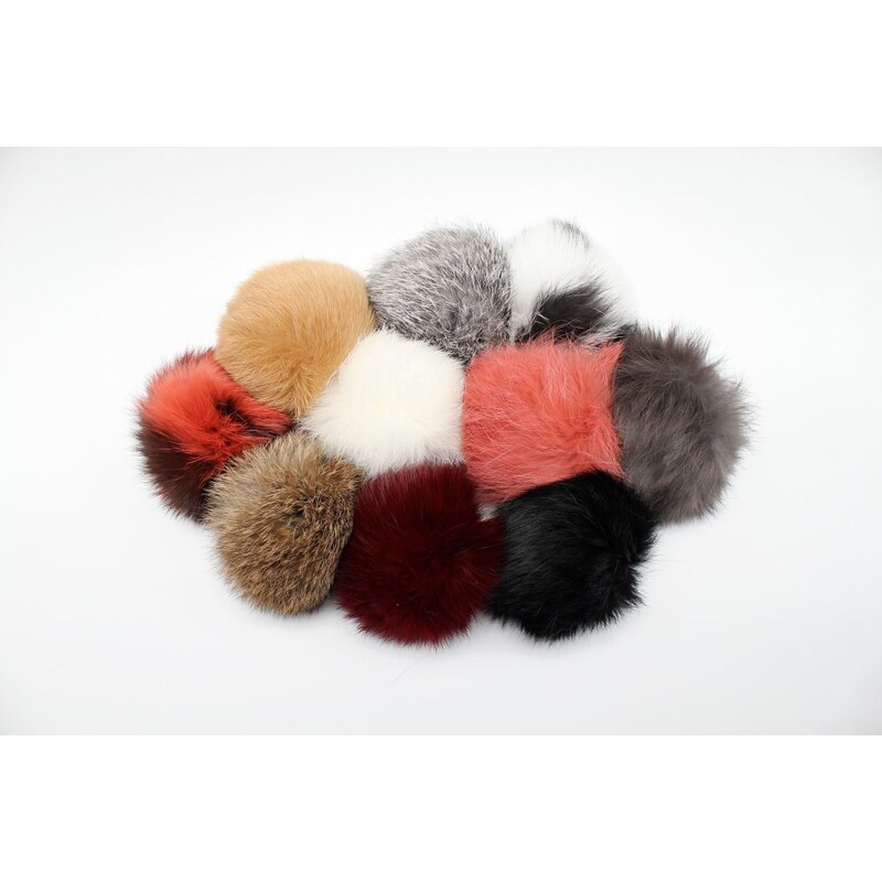 Sikora Kožušinový prívesok ku kabelke králik farbený 50039692