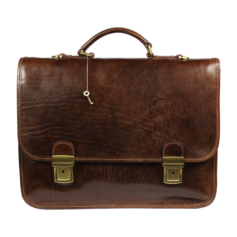 Kožená aktovka Furseo Marrone hnedá NovaKabelka.sk 67305124