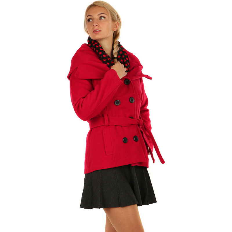 Glara Tunelový dámsky šál s bodkami 8394729