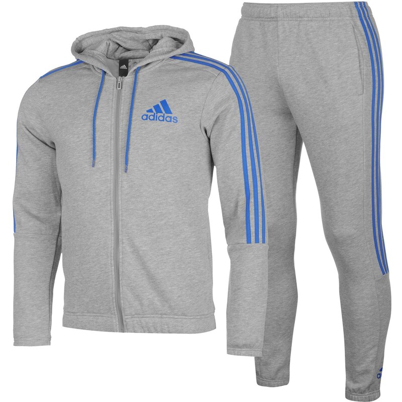 Adidas three stripe discount jogger suit mens