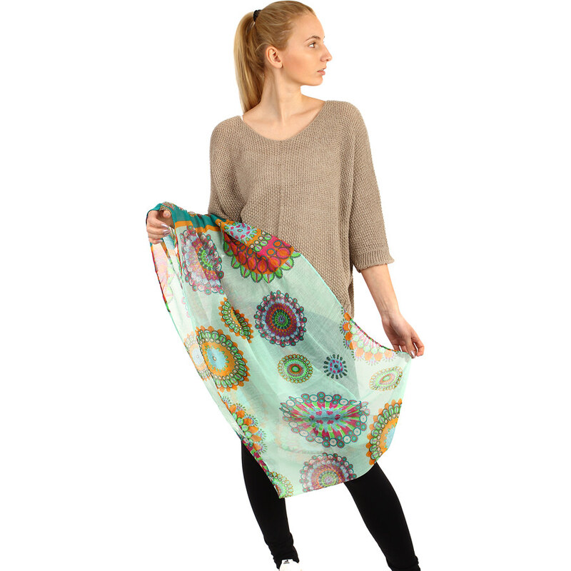 Glara Kruhová šatka s orientálnym vzorom 36987722