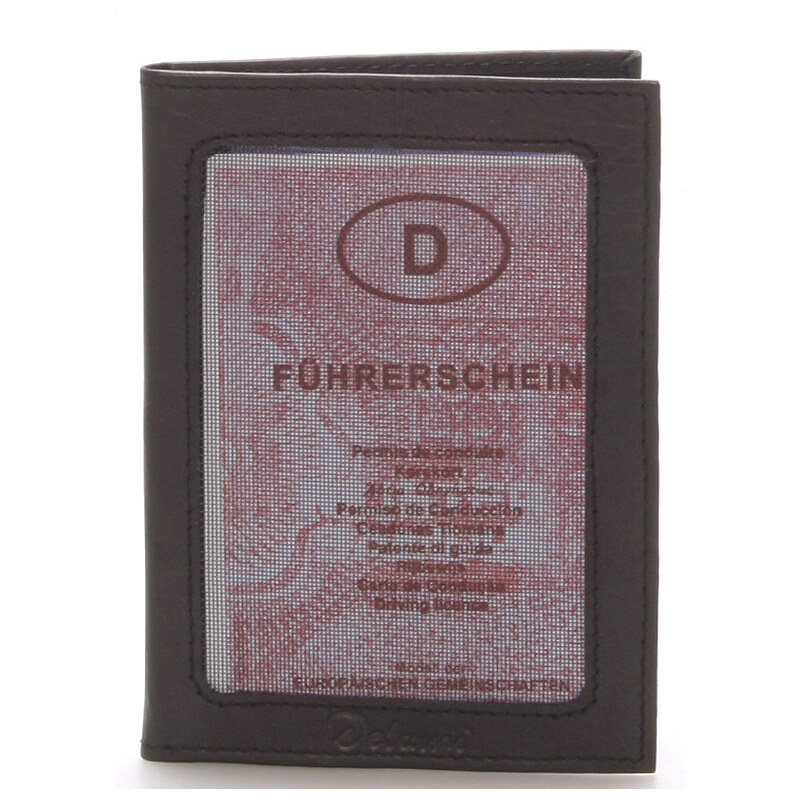 Kožená dokladovka čierna - Delami 8219 čierna 5714309