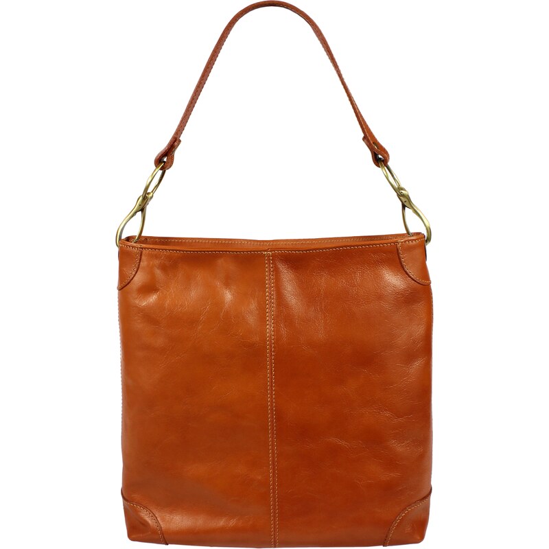 Camel kožená talianska kabelka Ginevra Camel Scura NovaKabelka.sk 1406258