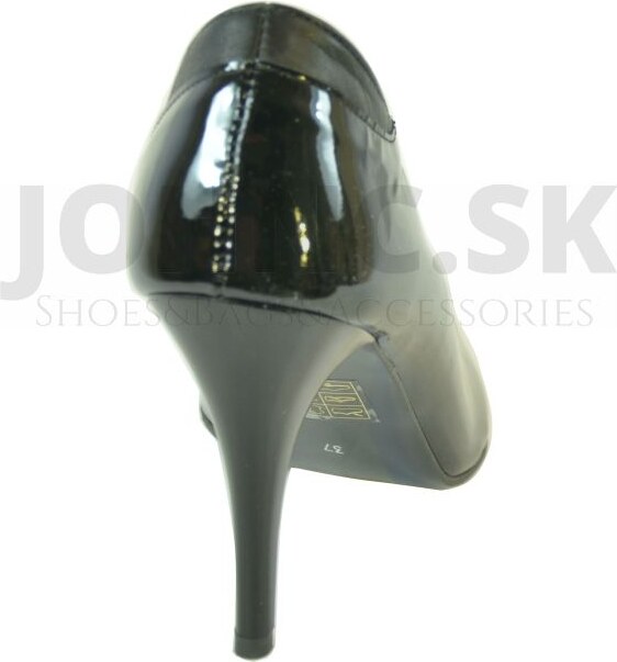 CAROLINE DÁMSKE ČIERNE LAKOVANÉ LODIČKY ROXIE