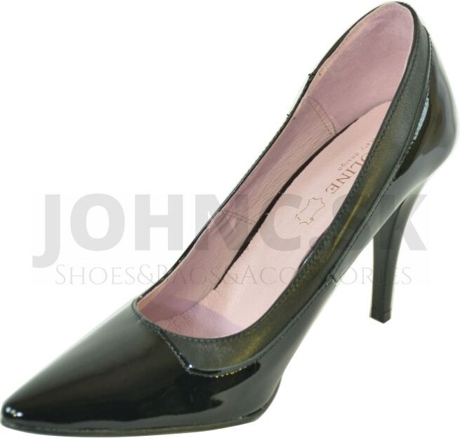 CAROLINE DÁMSKE ČIERNE LAKOVANÉ LODIČKY ROXIE