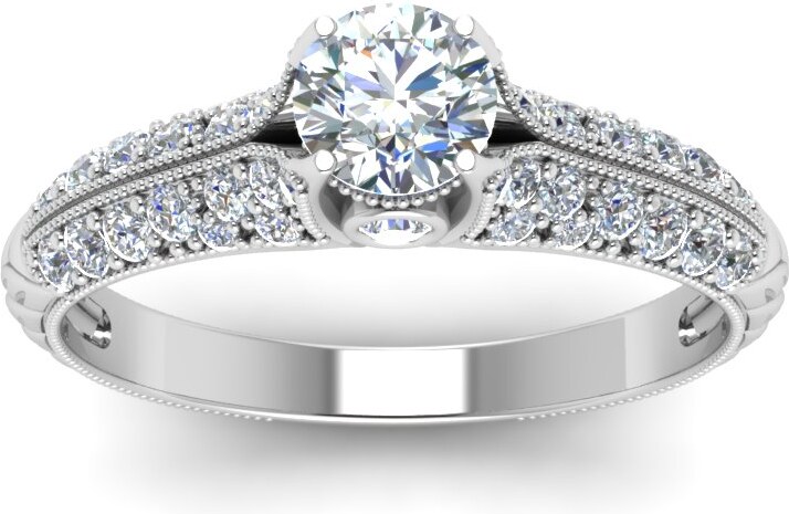 Olivie Strieborný zásnubný prsteň 2177