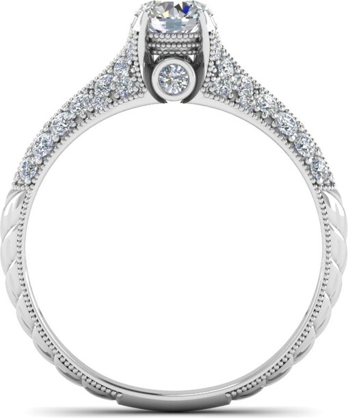 Olivie Strieborný zásnubný prsteň 2177