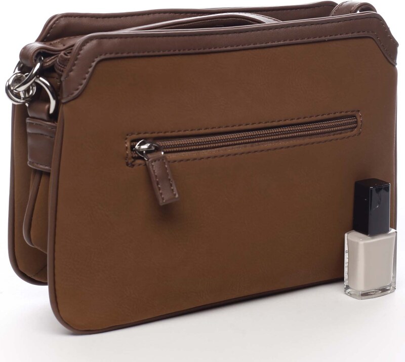 Dámska crossbody kabelka hnedá - David Jones Majvis hnedá