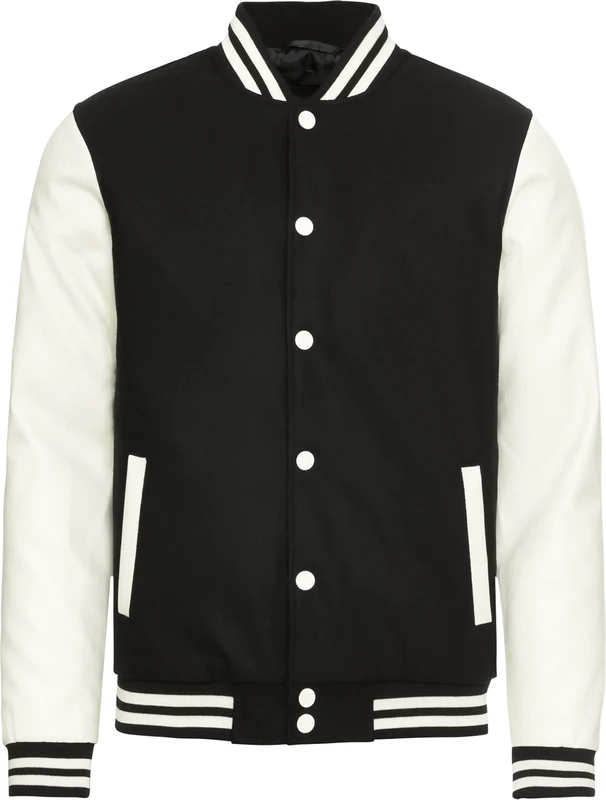 Urban Classics Prechodná bunda 'Oldschool' čierna / biela