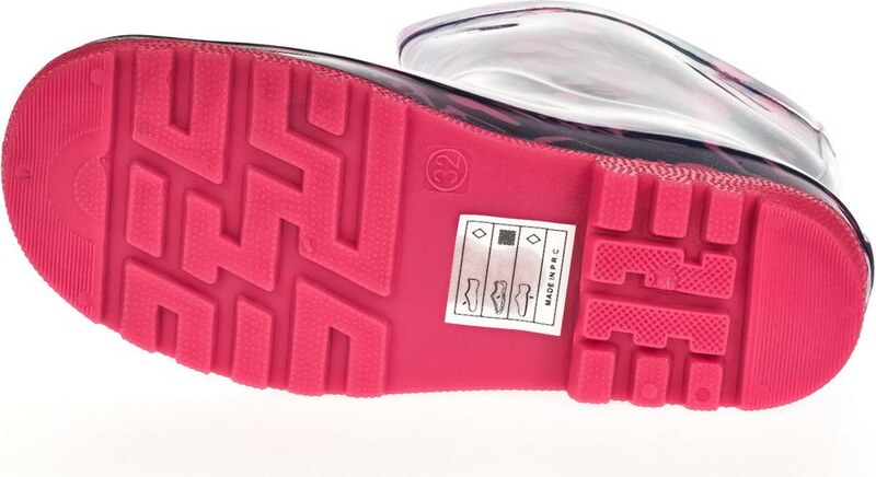 BBS Detské ružové gumáky PINK HEART