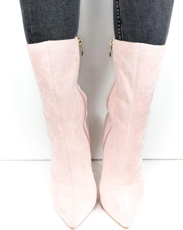 YES SMILE Dámske ružové čižmy CATIN