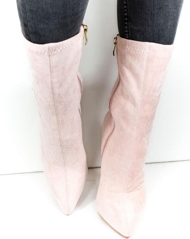 YES SMILE Dámske ružové čižmy CATIN