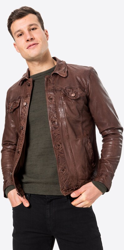 FREAKY NATION Prechodná bunda 'Derk' hnedá