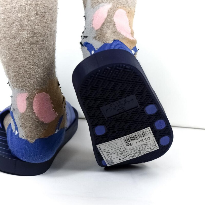 WINK Detské modré šľapky FOOTBALL