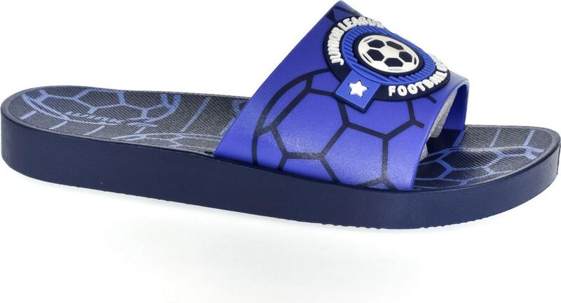 WINK Detské modré šľapky FOOTBALL