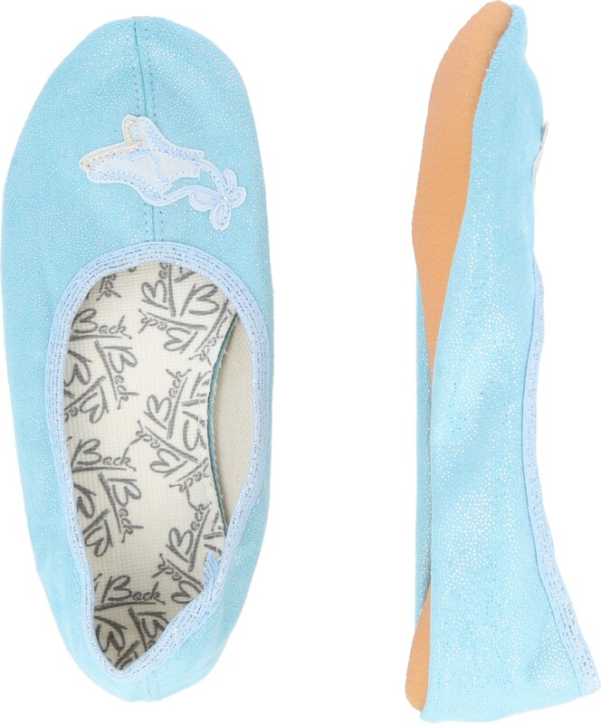 BECK Baleríny 'Ice Dance' svetlomodrá / strieborná