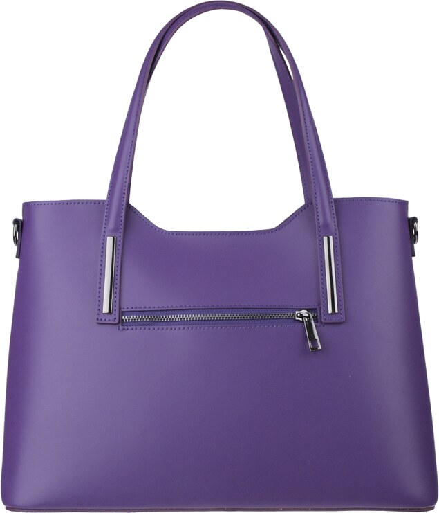 Fialová kožená talianska kabelka Isidora Viola NovaKabelka.sk