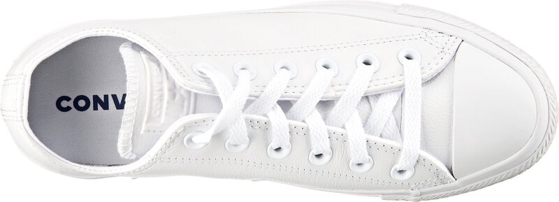 CONVERSE Nízke tenisky 'Chuck Taylor All Star Leather' biela