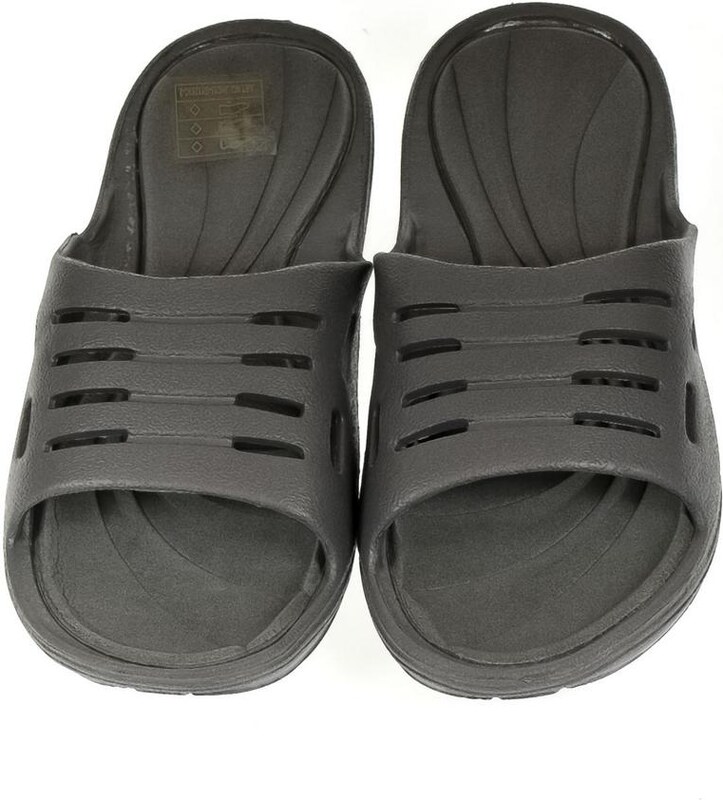 JOHN-C Detské tmavo-sivé šľapky MELYA