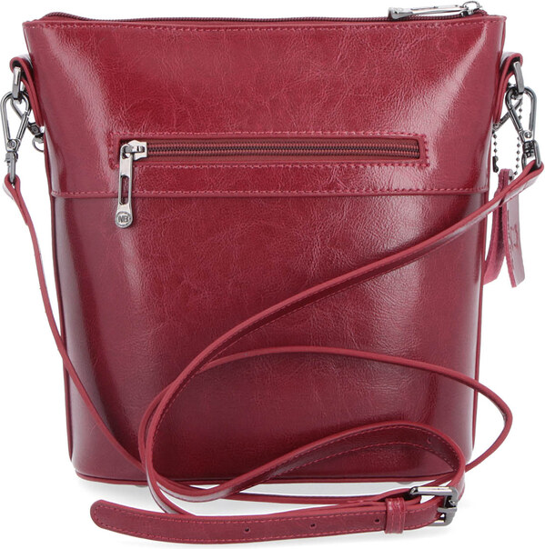 Kožená kabelka crossbody Noelia Bolger červená NB 0048 TCV