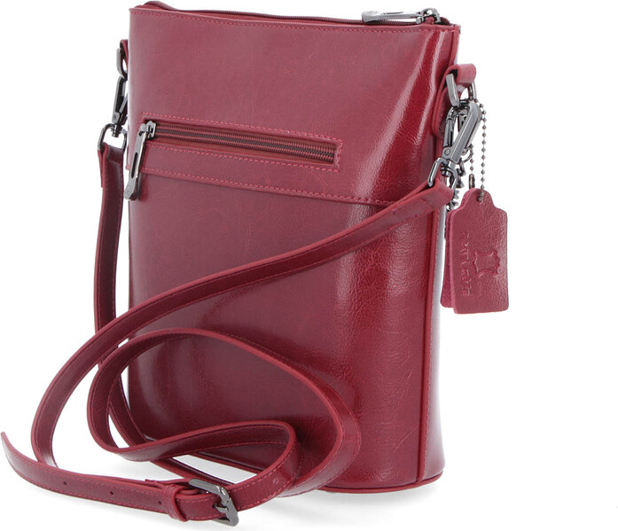 Kožená kabelka crossbody Noelia Bolger červená NB 0048 TCV