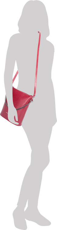 Kožená kabelka crossbody Noelia Bolger červená NB 0048 TCV