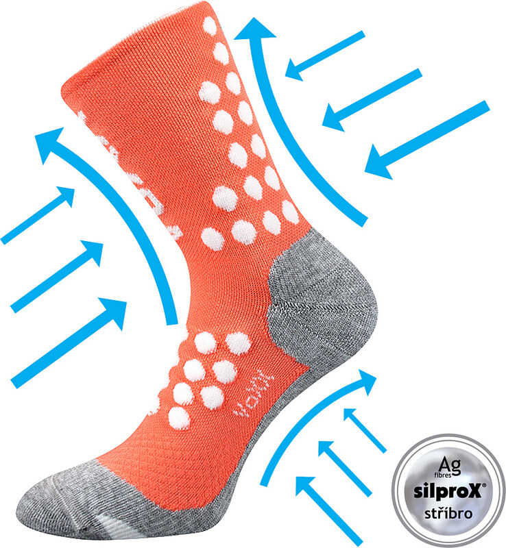 FINISH kompresné farebné športové ponožky VoXX Čierna 43-46 1 pár