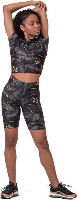 NEBBIA Earth Powered sports bra volcanic black