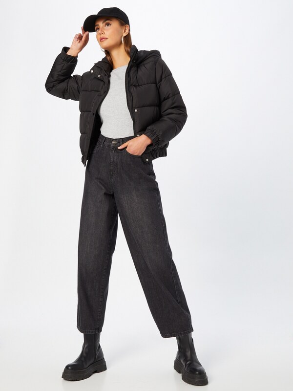 Urban Classics Džínsy čierny denim